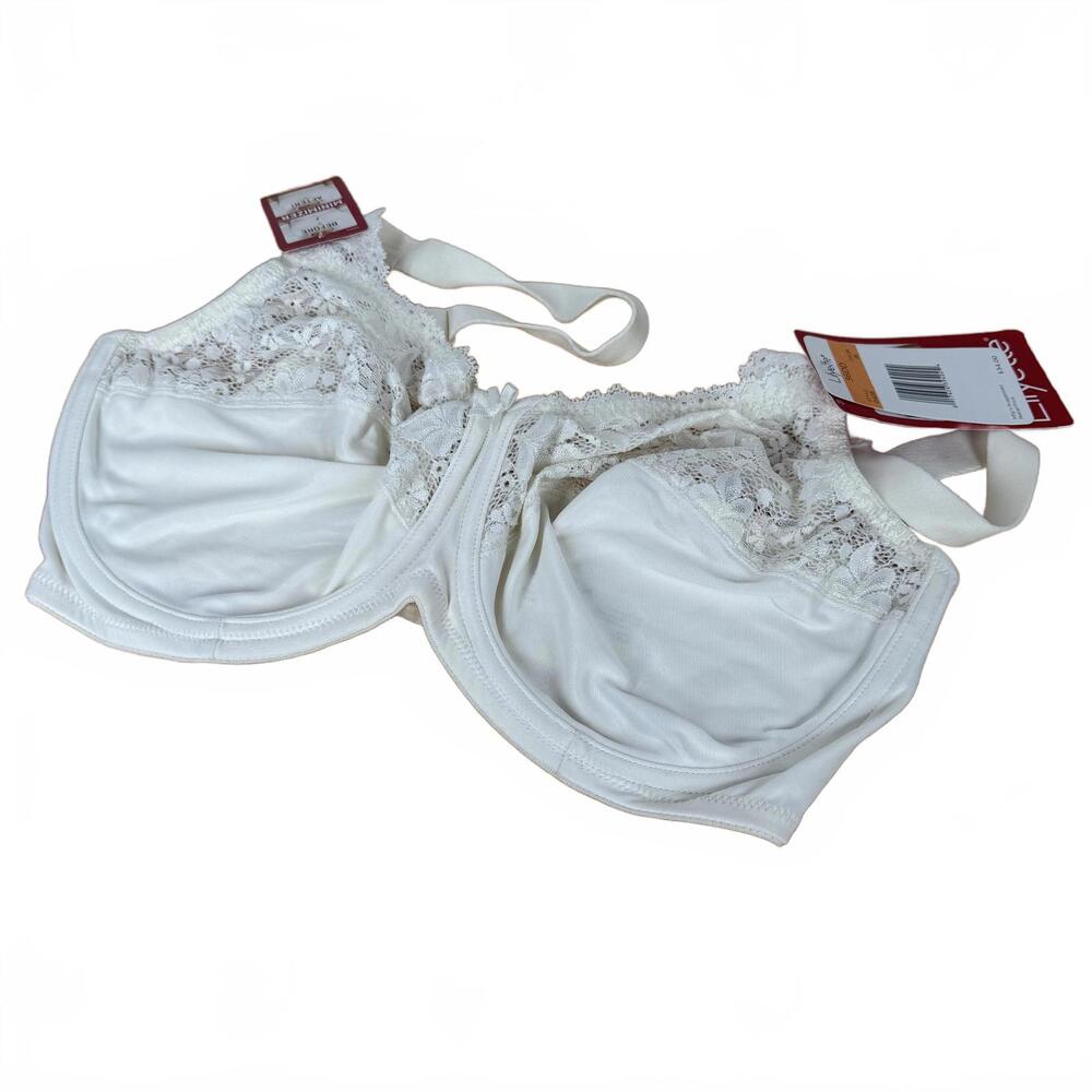 Lilyette Women's‎ Minimizer Bra 36DD UK White Lace